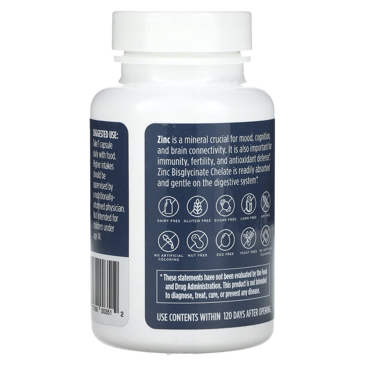 Neuro Zinc (Zinc Bisglycinate Chelate), 25 Mg , 90 Vegan Capsules