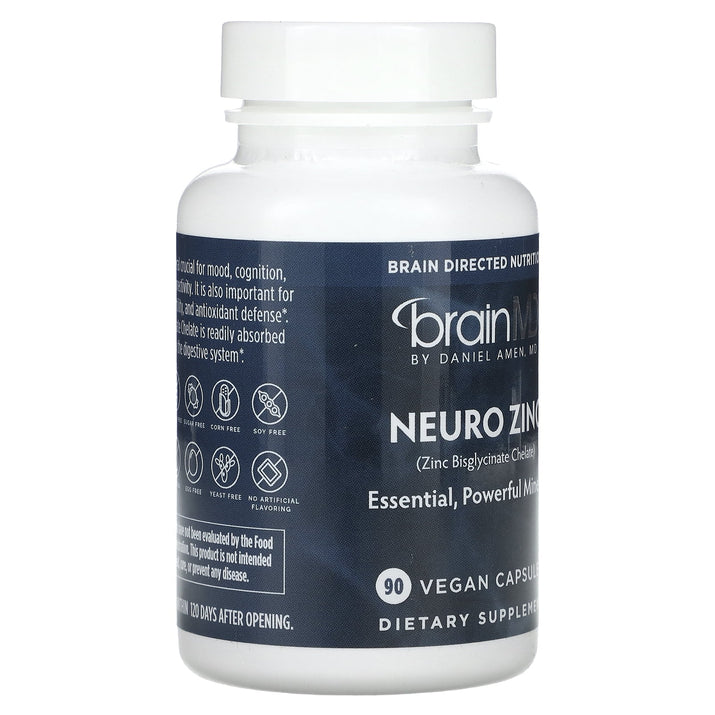 Neuro Zinc (Zinc Bisglycinate Chelate), 25 Mg , 90 Vegan Capsules